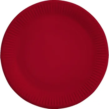 Party nádobí Talířky papírové - červená