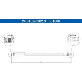 Autodíl Brzdová hadice ATE 24.5102-0282.3