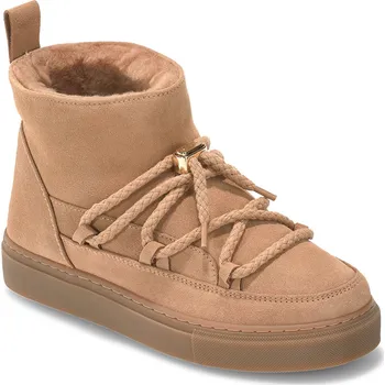 Dámská zimní obuv Semišové sněhule Inuikii Classic Low béžová barva, 1001.001.0092.251 08X, EUR 39