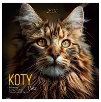Kalendář Kalendarz 2026 ścienny albumowy 30x30cm Koty