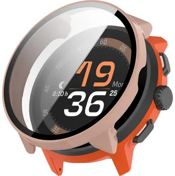 VSECHNONAMOBIL 119909 PC FULL COVER Plastový kryt se sklem pro Suunto Run růžový