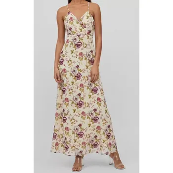 Dámské šaty Květované dlouhé šaty VILA (Dámské květované šaty na ramínka značky Vila)