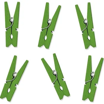 Svatební dekorace Dekorativní kolíčky zelené - 10 ks