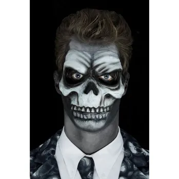 Karnevalová maska Maska Kostlivec - nalepovací na obličej