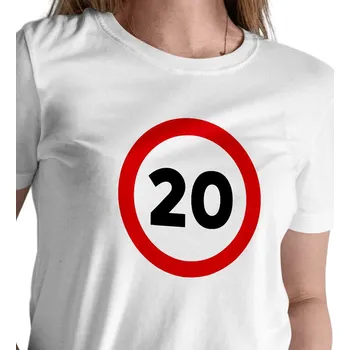 Dámské tričko Dámské bílé triko - 20 XL