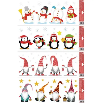 Okenní dekorace Okenní fólie barevná s glitry