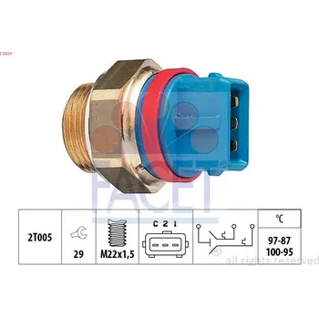 Ventilátor topení a klimatizace Teplotní spínač, větrák chladiče FACET 7.5631