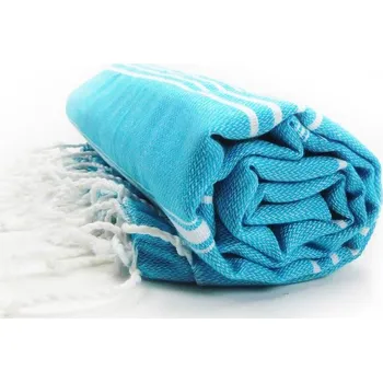 Ručník Hamam ručník "Sultan" turquoise-white onesize