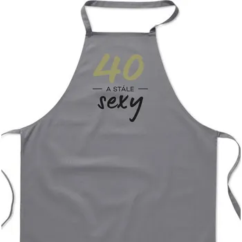 Kuchyňská zástěra Zástěra šedá - 40 a stále sexy