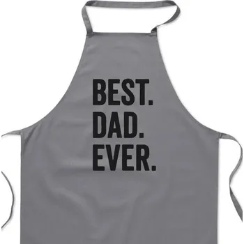 Kuchyňská zástěra Zástěra šedá - Best dad ever