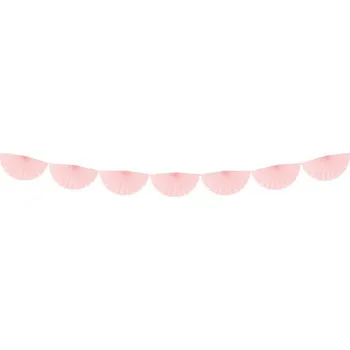 Girlanda - vějířky pudrové větší