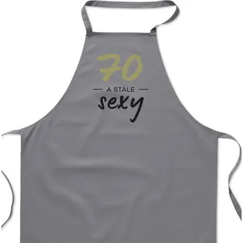 Kuchyňská zástěra Zástěra šedá - 70 a stále sexy