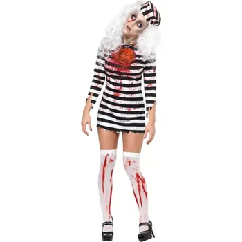 Karnevalový kostým Halloween kostým "Zombie vězeňkyně" XS