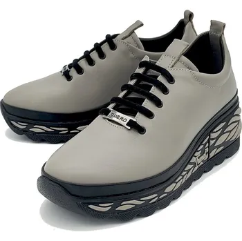 Dámské polobotky Dámské kožené polobotky Iberius Guero P075-KS37 šedobéžová Barva: šedobéžová, Velikost: 38