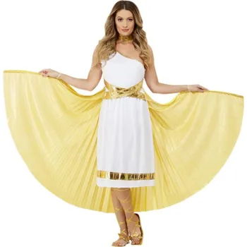 Karnevalový kostým Řecký žlutý dámský pláštík OS