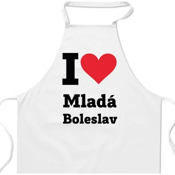 Kuchyňská zástěra Zástěra bílá - Mladá Boleslav