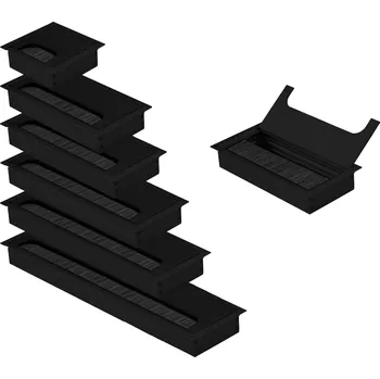 kabelová chránička Onpira Černá kabelová průchodka 80 až 1000 mm Rozměr: 80x80 mm