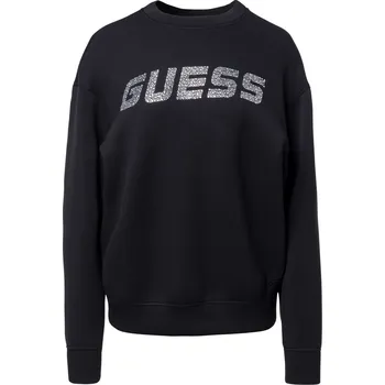 Dámská mikina Dámská Mikina GUESS CECILIA CN SWEATSHIRT V4BQ15K7UW2-JBLK – Černá L