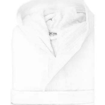 Pánský župan Župan s kapucí Velour Bathrobe white S/M