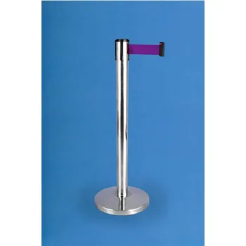 EXPOINT Vymezovací sloupek se samonavíjecím pásem 2,3m NEREZ Název: barva pásky: fialová