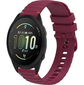 VSECHNONAMOBIL 91374 WAVY Silikonový řemínek pro Garmin Forerunner 165 bordó