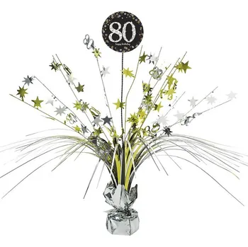 Party dekorace Zlatá fontána s číslem 80