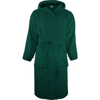 Pánské oblečení Župan s kapucí Bathrobe hooded dark green 2XL/3XL