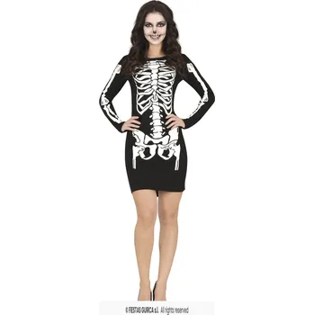 Karnevalový kostým Sexy kostlivec, kostým dámský M