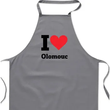 Kuchyňská zástěra Zástěra šedá - Olomouc