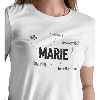 Dámské tričko Dámské triko bílé - Marie XXL