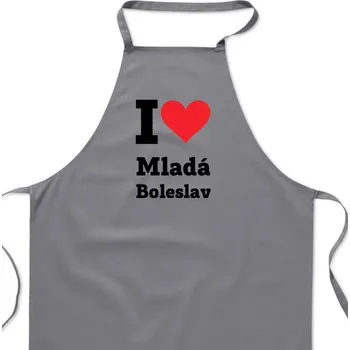 Kuchyňská zástěra Zástěra šedá - Mladá Boleslav