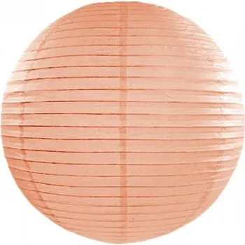 Party dekorace Papírový lampion II - broskvově oranžový 25 cm