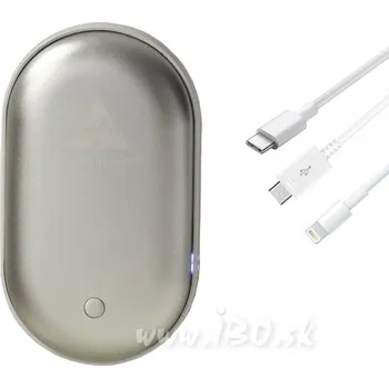 Powerbanka Power banka a ohřívač rukou v jednom Alpenheat BP13 - stříbrná stříbrná