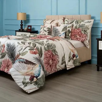 Povlečení Kvalitex Saténové povlečení 140x200, 70x90cm Kolibřík