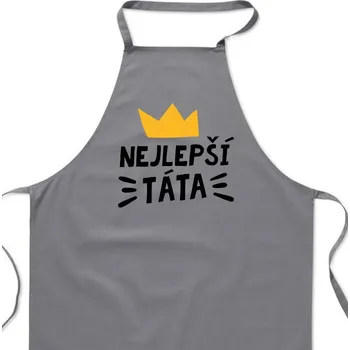 Kuchyňská zástěra Zástěra šedá - Nejlepší táta