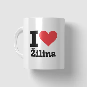 Hrnek s nápisem - I love Žilina
