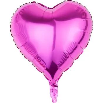Balónek Fóliový balónek - Srdce růžové, 45 cm