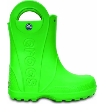Chlapecká obuv Dětské Holínky CROCS KIDS’ HANDLE IT RAIN BOOT 12803-3E8 – Zelená 32-33