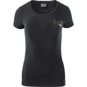 Dámské Tričko s krátkým rukávem EA7 8NTT65 T-SHIRT 8NTT65TJDQZ1200 – Černá XL