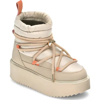 Dámská zimní obuv Dámské Zimní boty INUIKII TECHNICAL PLATFORM 75205-110 BEIGE – Béžová 40