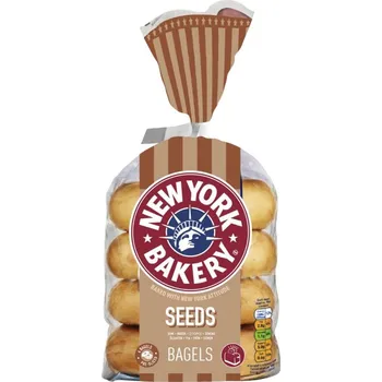 New York Bakery Classic pšeničné bagely se semínky 4 x 75 g
