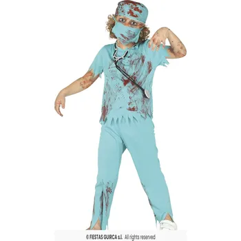 Karnevalový kostým Zombie chirurg, kostým dětský L (10-12 let)