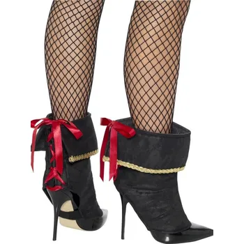 Cyklistické návleky Návleky na boty - černé s mašlí