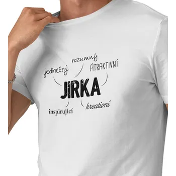 Pánské tričko Pánské triko bílé - Jirka 3XL