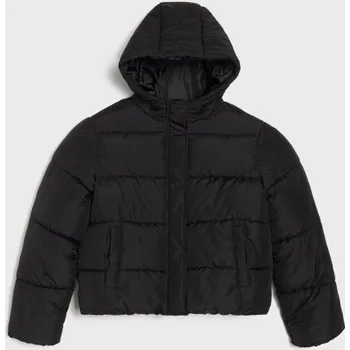 Sinsay - Prošívaná bunda s kapucí - černá - 532EZ-99X - 532EZ-99X-152