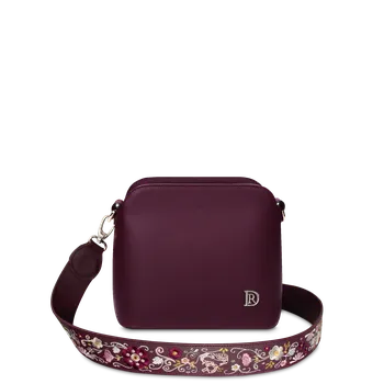 Kabelka Mia Folk Popruh Cardinal Stříbrná