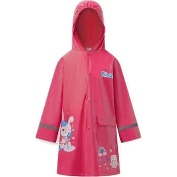 Pláštěnka DĚTSKÁ PLÁŠTĚNKA SE ZVÍŘÁTKY WOLF NOVINKA Barva: Tmavě růžová, Velikost: 98/104