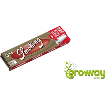 Cigaretové papírky Smoking Gold King Size Slim + filter tips 1 ks