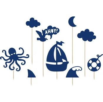 Party dekorace Ozdoba na dort - mořské motivy