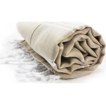 Ručník Hamam ručník "Sultan" beige-white onesize
